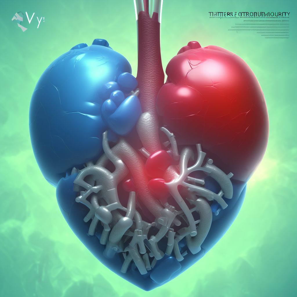 Other injury of heart without hemopericardium, sequela digital illustration