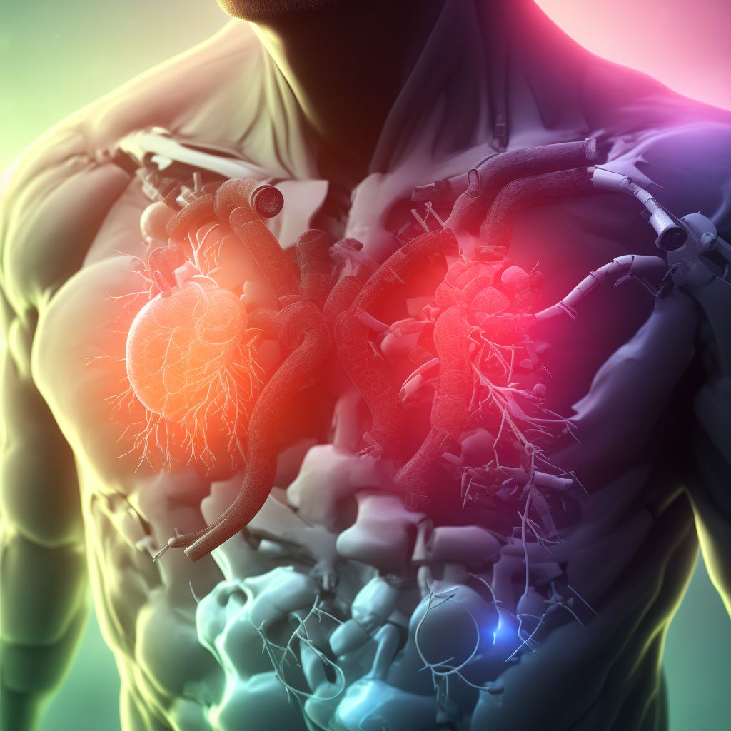 Unspecified injury of heart, unspecified with or without hemopericardium, initial encounter digital illustration