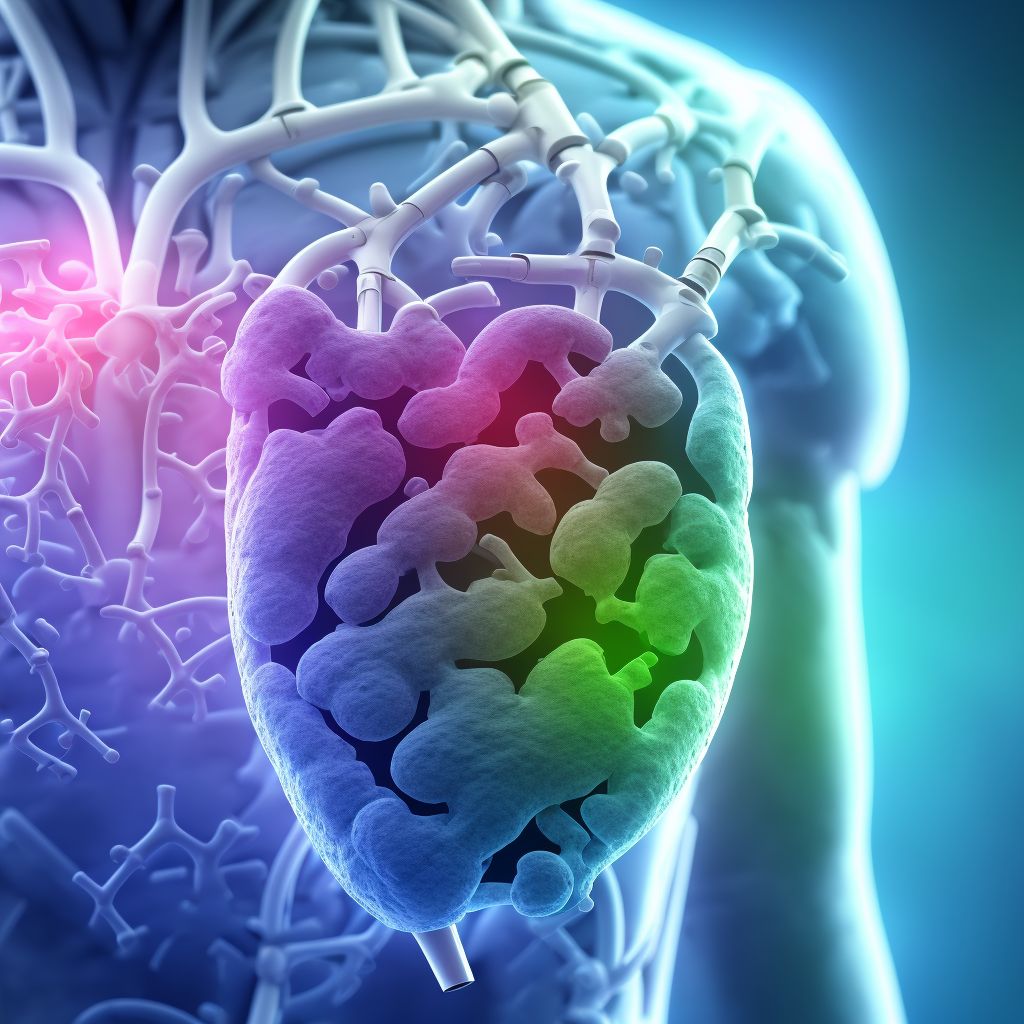 Contusion of heart, unspecified with or without hemopericardium, sequela digital illustration