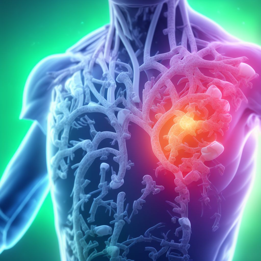 Other injury of heart, unspecified with or without hemopericardium, sequela digital illustration