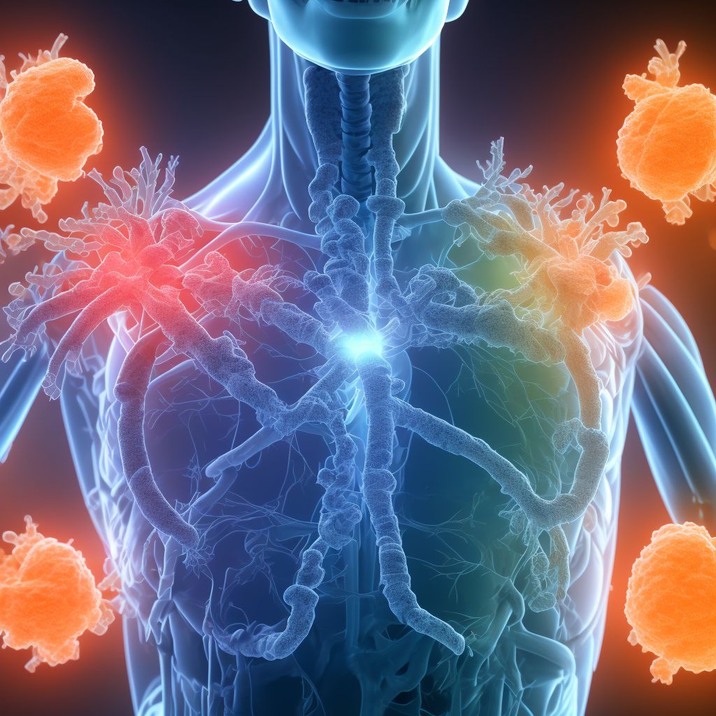 Unspecified injury of lung, bilateral, subsequent encounter digital illustration