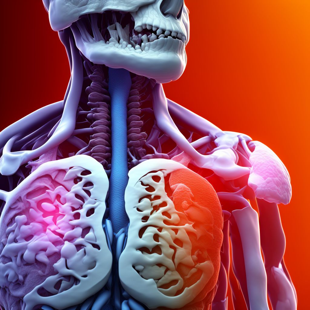 Other injury of esophagus (thoracic part), initial encounter digital illustration