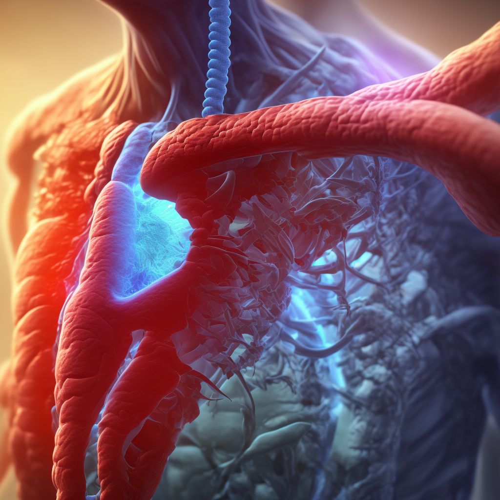 Other injury of esophagus (thoracic part), subsequent encounter digital illustration