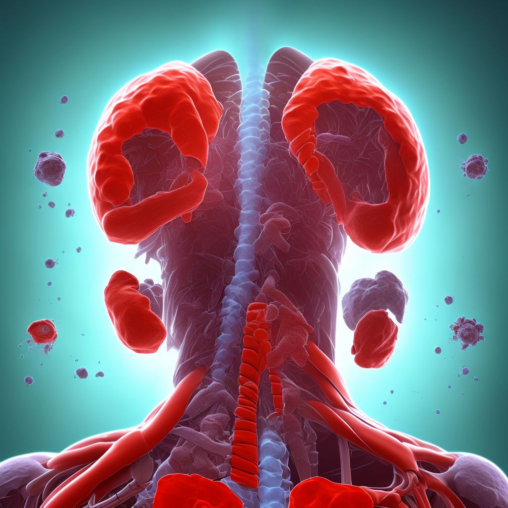 Other injury of esophagus (thoracic part), sequela digital illustration