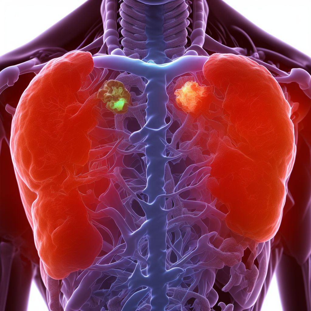 Unspecified injury of esophagus (thoracic part), initial encounter digital illustration