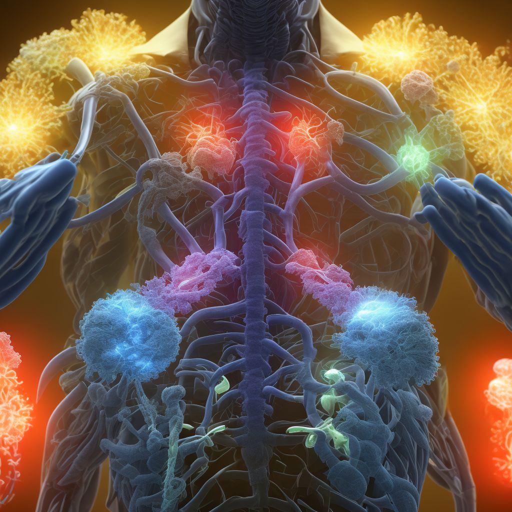 Contusion of other specified intrathoracic organs, subsequent encounter digital illustration