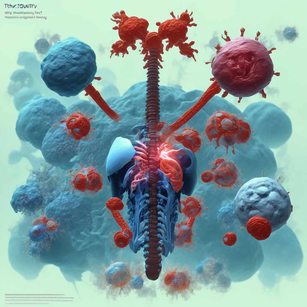 Other injury of other specified intrathoracic organs, initial encounter digital illustration