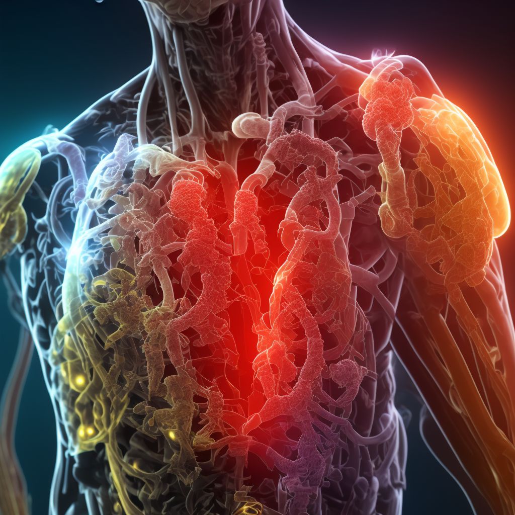 Unspecified injury of other specified intrathoracic organs, subsequent encounter digital illustration