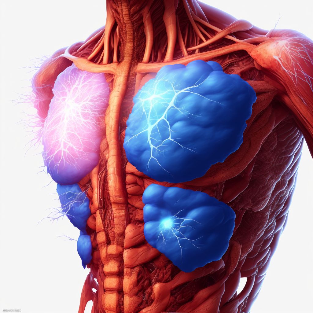 Superficial foreign body of abdominal wall, subsequent encounter digital illustration