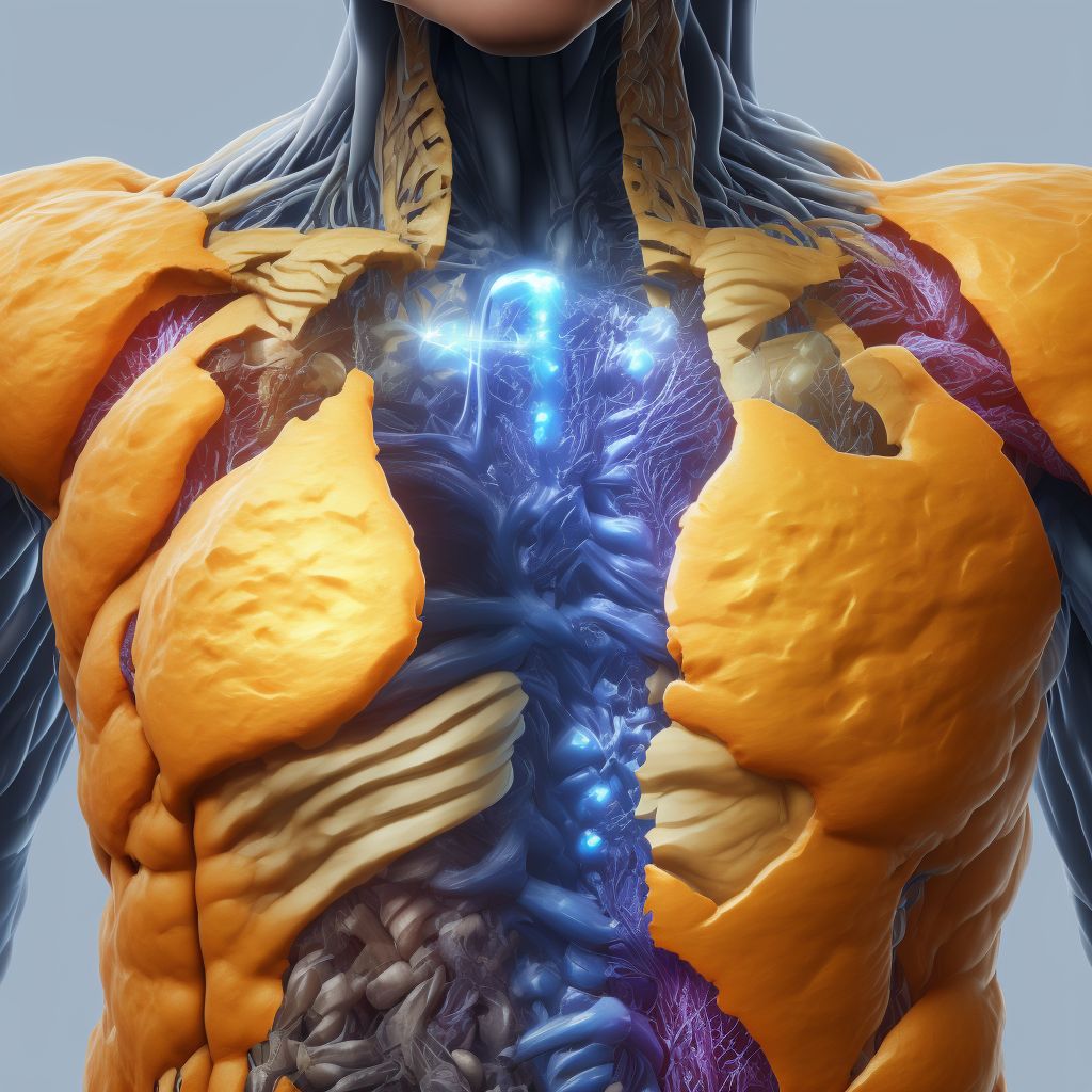 Other superficial bite of abdominal wall, initial encounter digital illustration