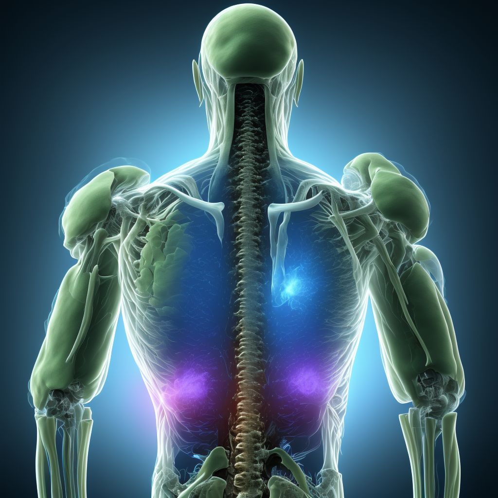 Unspecified open wound of lower back and pelvis without penetration into retroperitoneum, initial encounter digital illustration