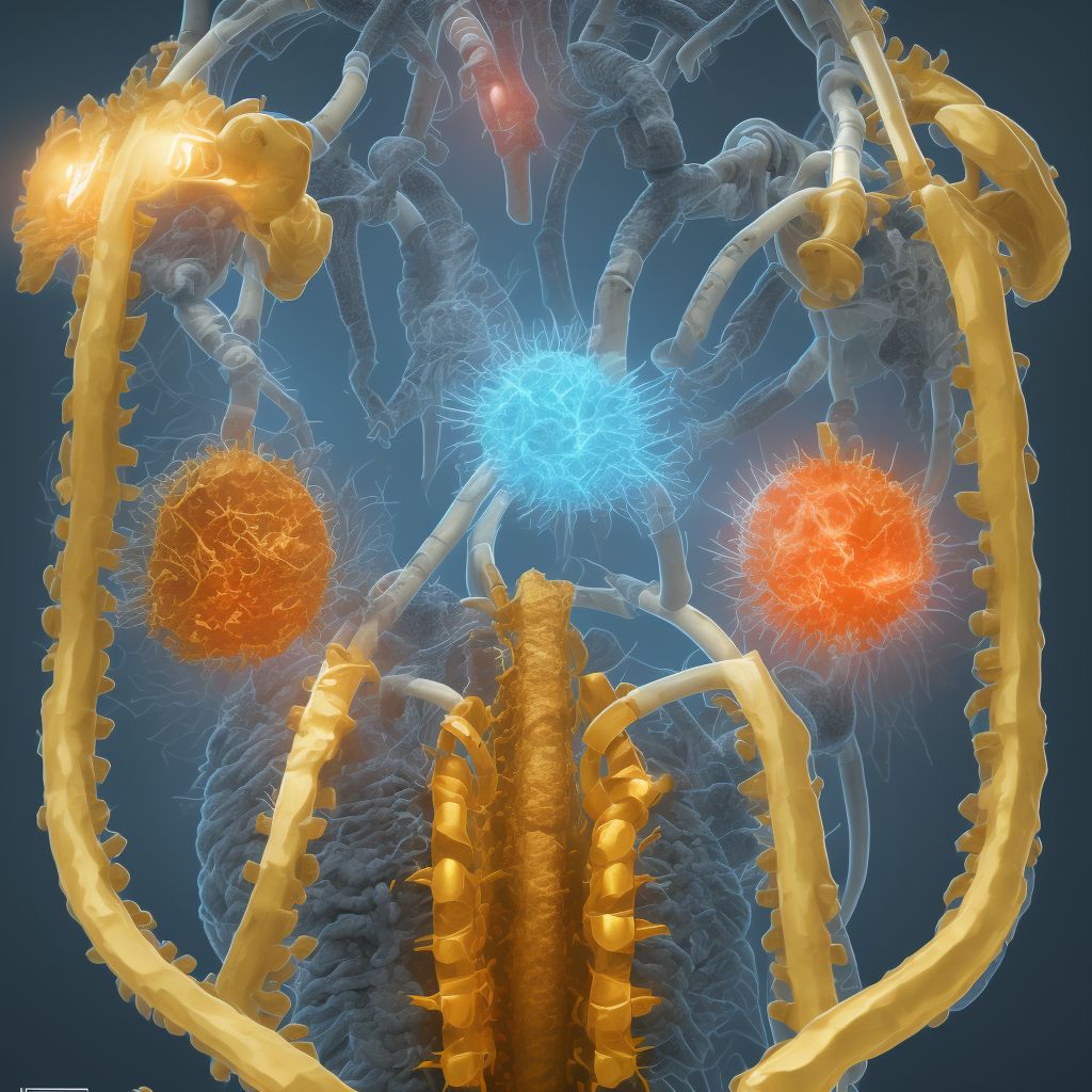 Puncture wound without foreign body of lower back and pelvis with penetration into retroperitoneum, initial encounter digital illustration