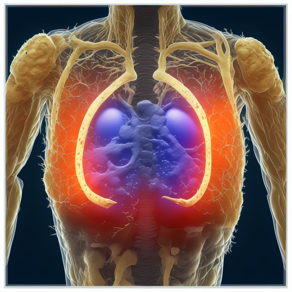 Laceration without foreign body of abdominal wall, right lower quadrant without penetration into peritoneal cavity, sequela digital illustration