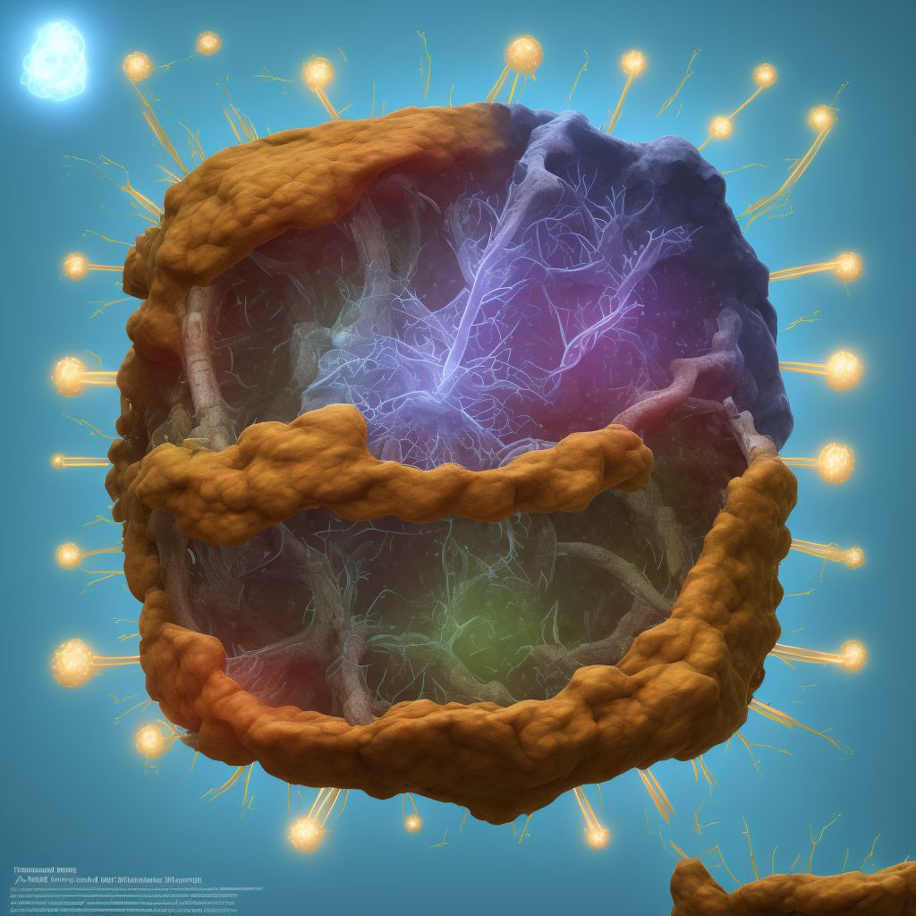 Puncture wound of abdominal wall without foreign body, unspecified quadrant without penetration into peritoneal cavity, sequela digital illustration