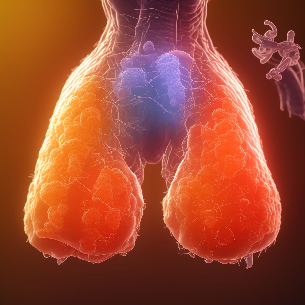 Puncture wound of abdominal wall with foreign body, left upper quadrant without penetration into peritoneal cavity, sequela digital illustration