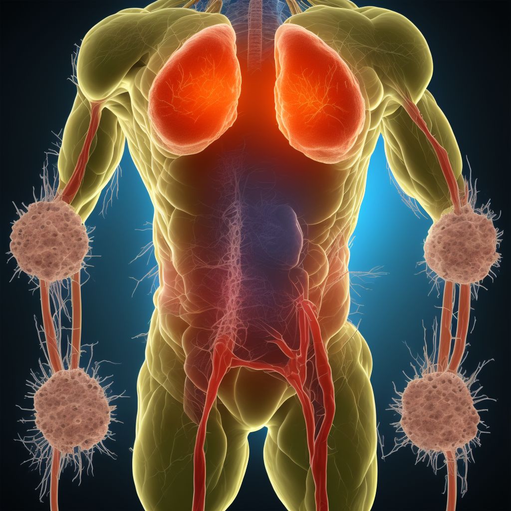 Puncture wound of abdominal wall with foreign body, unspecified quadrant without penetration into peritoneal cavity, initial encounter digital illustration