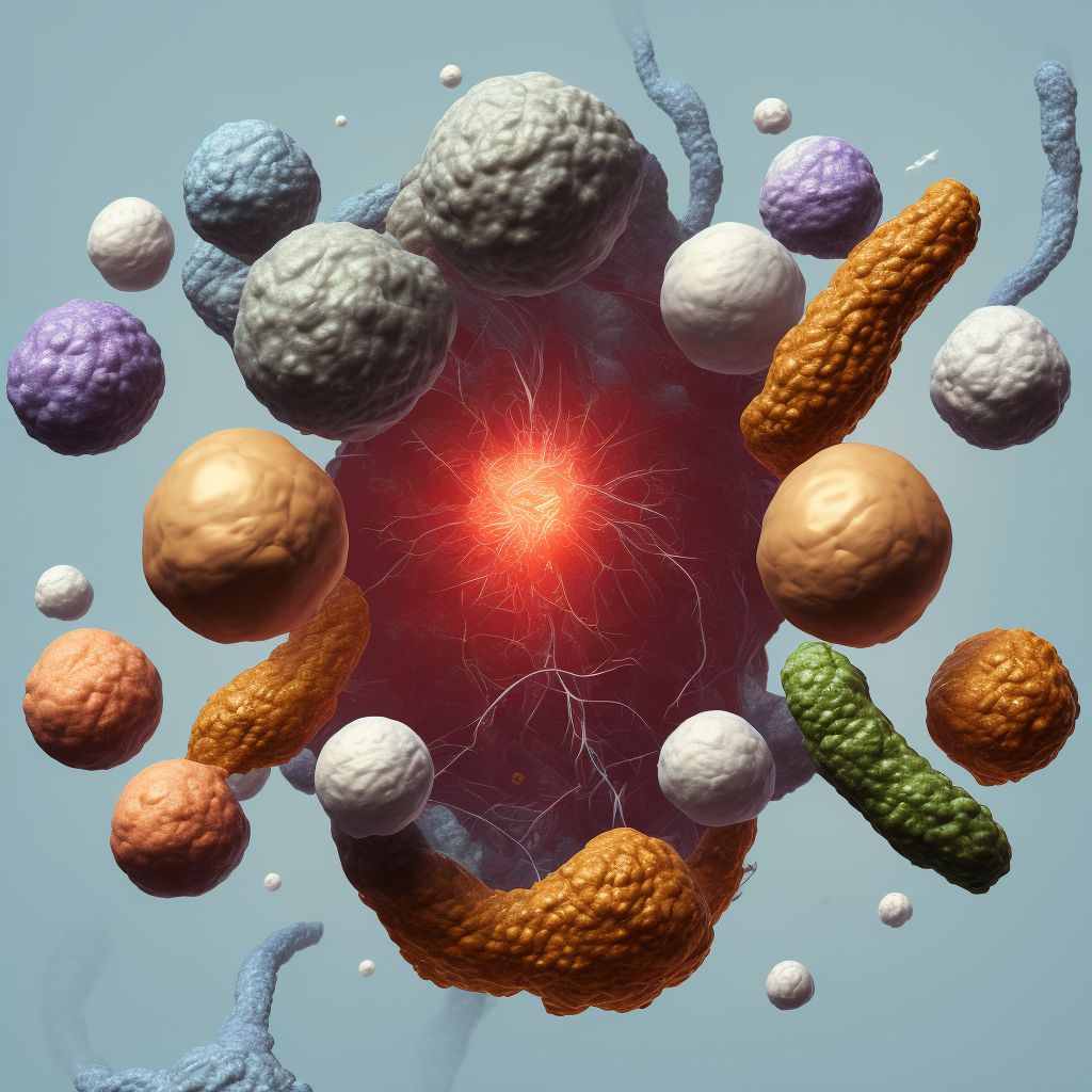 Laceration with foreign body of scrotum and testes, initial encounter digital illustration