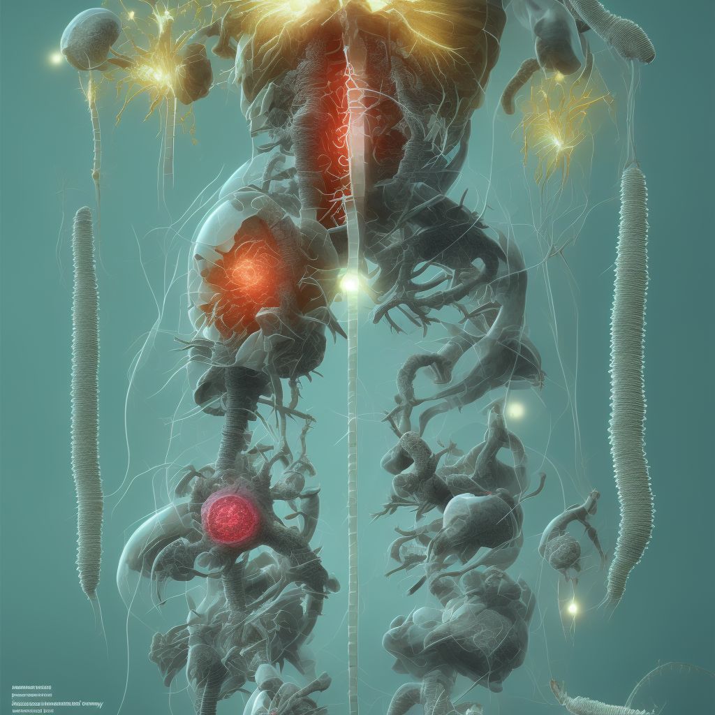 Puncture wound with foreign body of unspecified external genital organs, female, subsequent encounter digital illustration