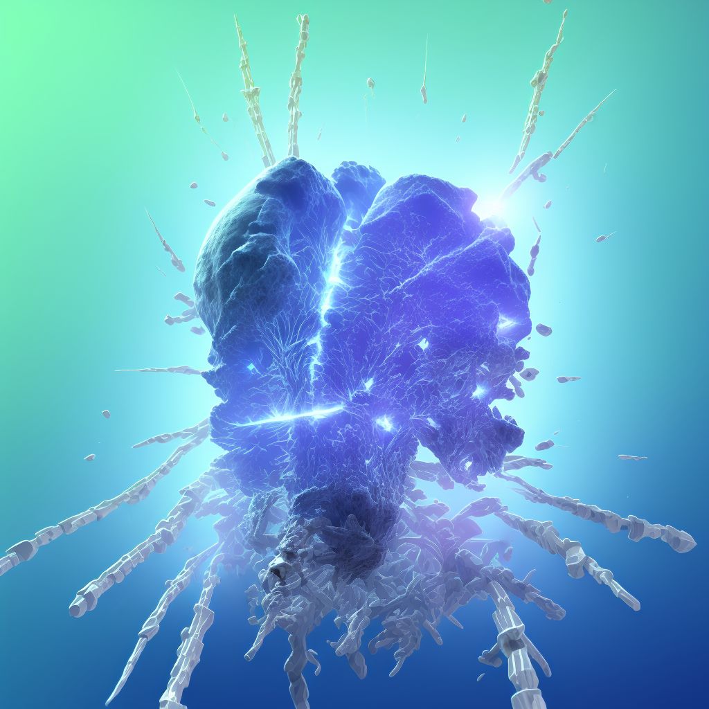 Wedge compression fracture of unspecified lumbar vertebra, initial encounter for open fracture digital illustration