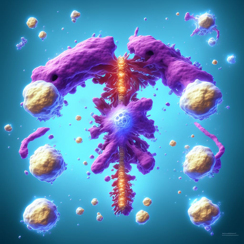 Unstable burst fracture of unspecified lumbar vertebra, sequela digital illustration