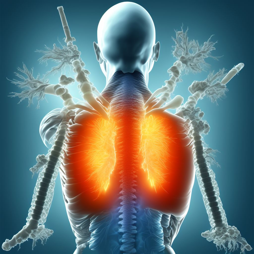 Other fracture of first lumbar vertebra, initial encounter for closed fracture digital illustration