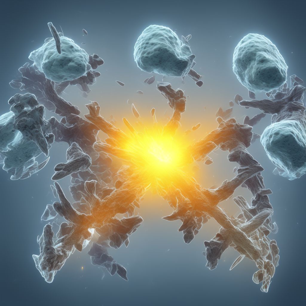 Other fracture of first lumbar vertebra, subsequent encounter for fracture with nonunion digital illustration