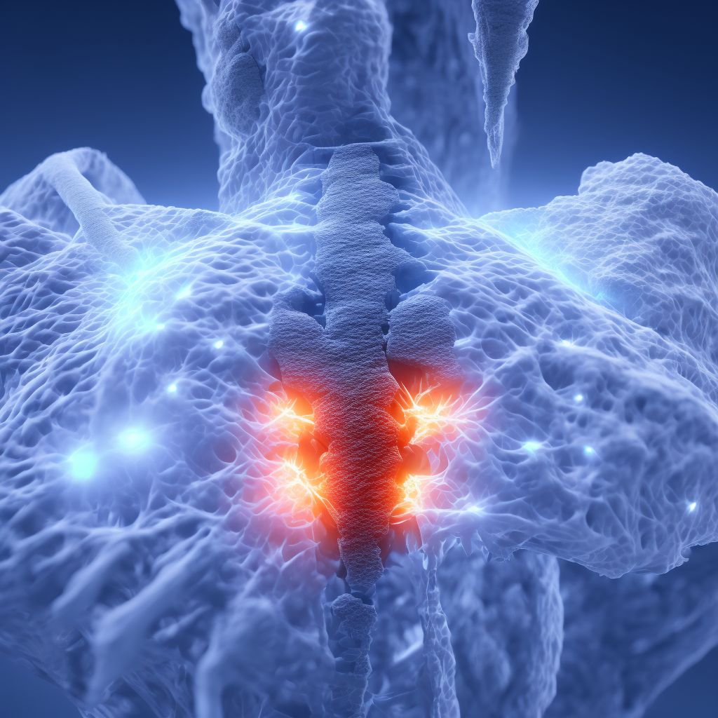 Wedge compression fracture of third lumbar vertebra, initial encounter for closed fracture digital illustration