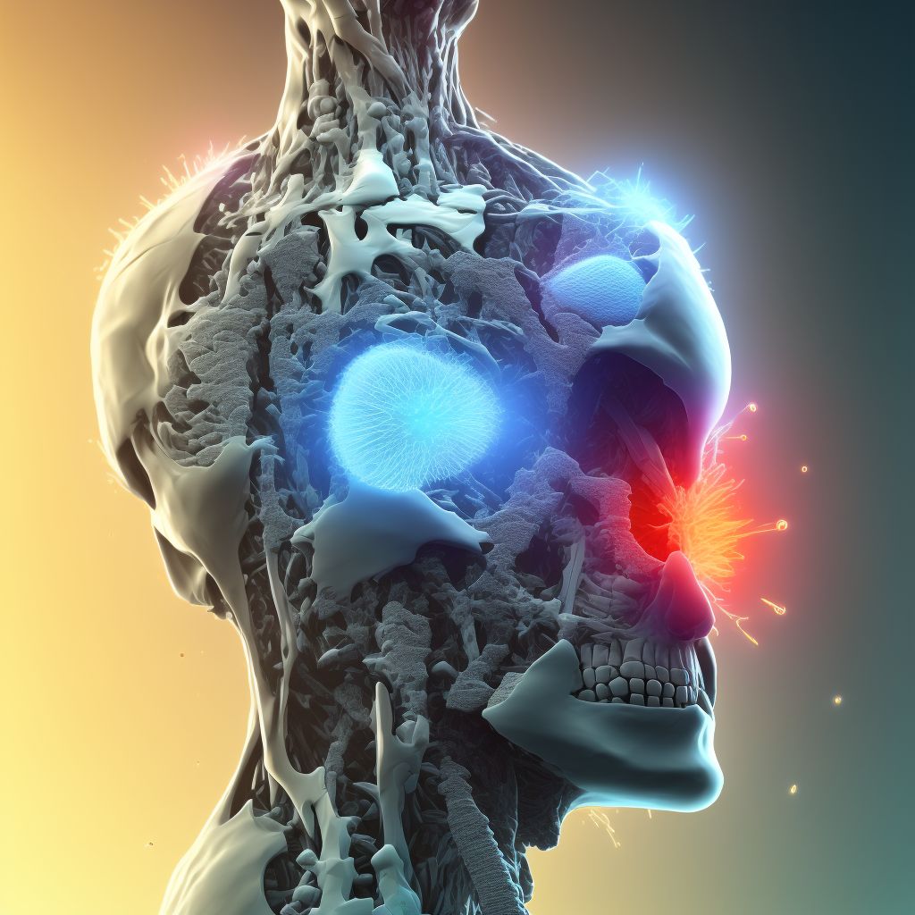 Wedge compression fracture of fourth lumbar vertebra, subsequent encounter for fracture with delayed healing digital illustration