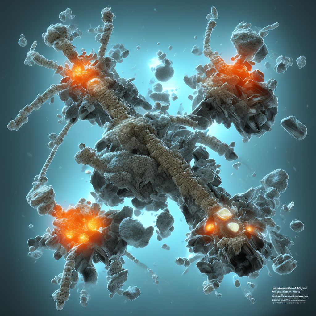 Other fracture of fourth lumbar vertebra, subsequent encounter for fracture with routine healing digital illustration