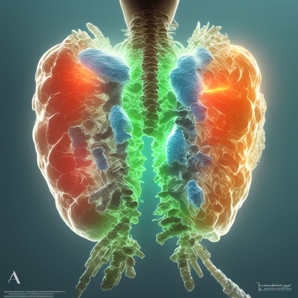 Unspecified fracture of fifth lumbar vertebra, subsequent encounter for fracture with delayed healing digital illustration