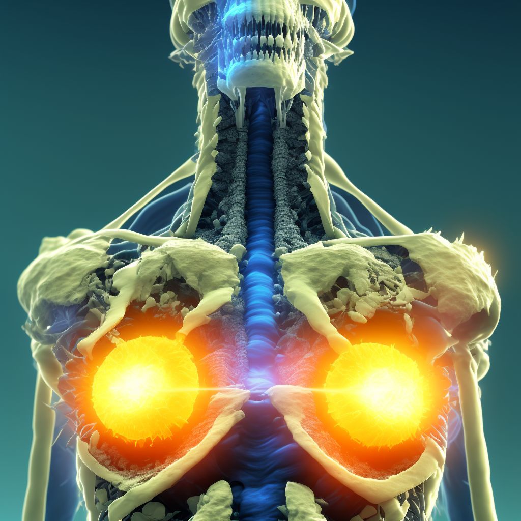 Other fracture of sacrum, subsequent encounter for fracture with nonunion digital illustration