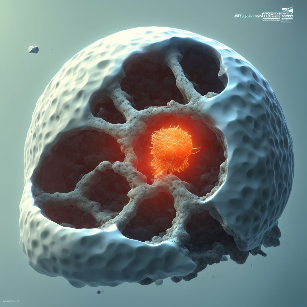 Displaced dome fracture of left acetabulum, subsequent encounter for fracture with delayed healing digital illustration