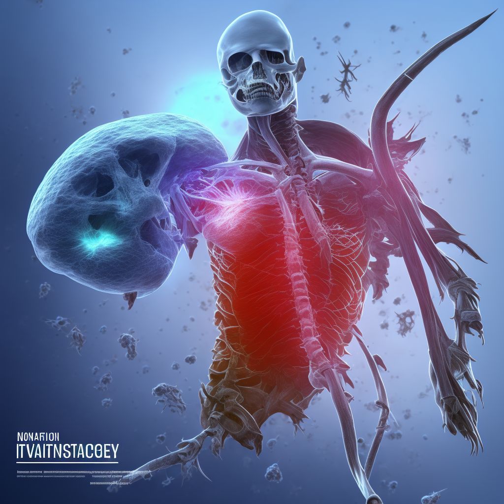 Nondisplaced avulsion fracture of left ischium, sequela digital illustration