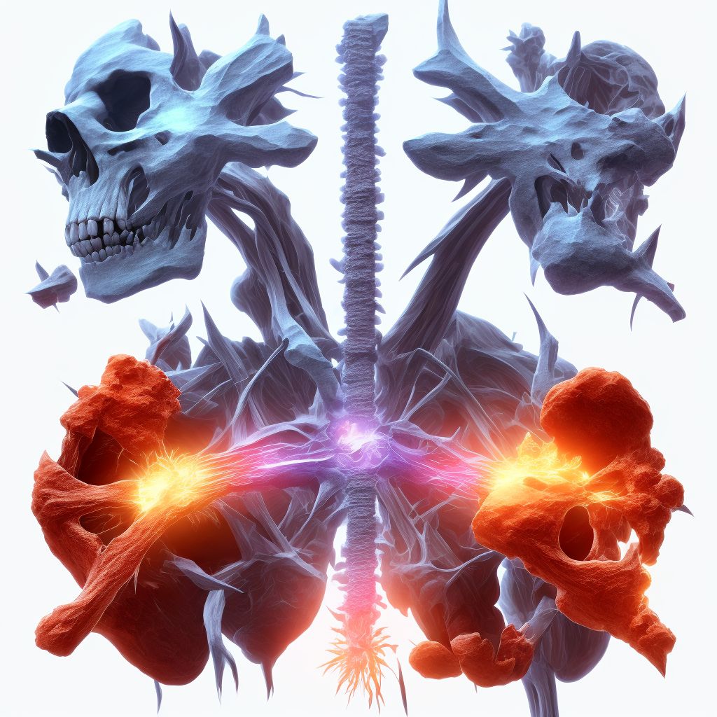 Other specified fracture of right ischium, initial encounter for open fracture digital illustration