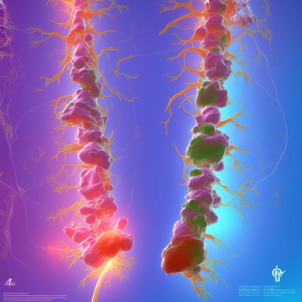 Other specified fracture of unspecified ischium, sequela digital illustration