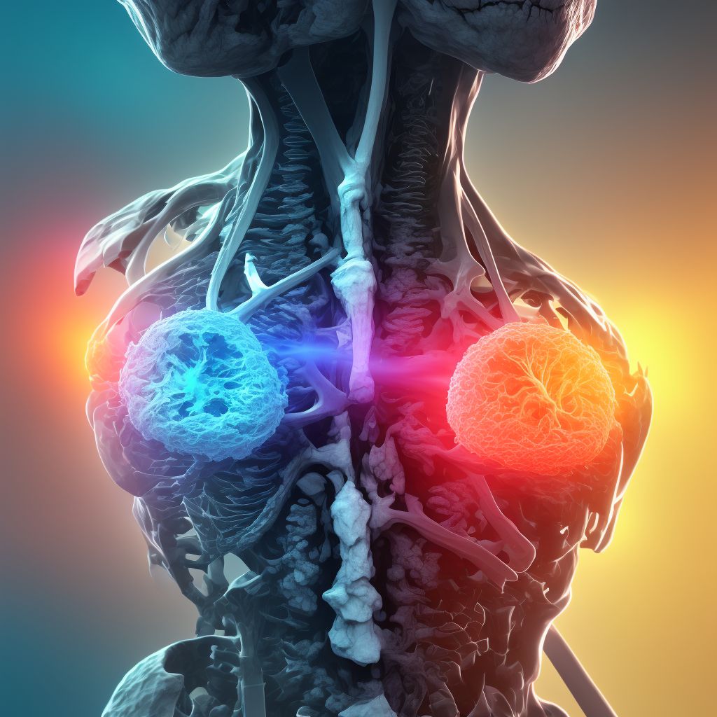 Multiple fractures of pelvis with unstable disruption of pelvic ring, sequela digital illustration