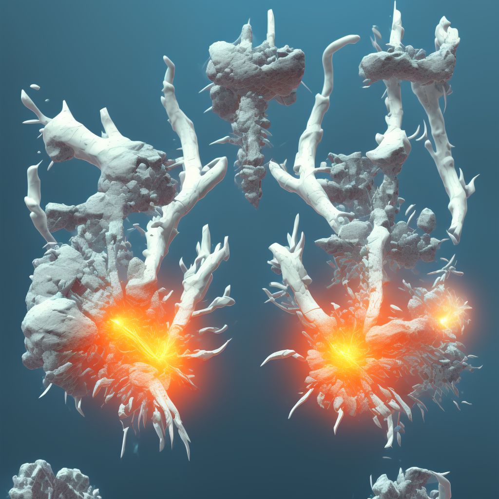 Fracture of other parts of pelvis, subsequent encounter for fracture with nonunion digital illustration