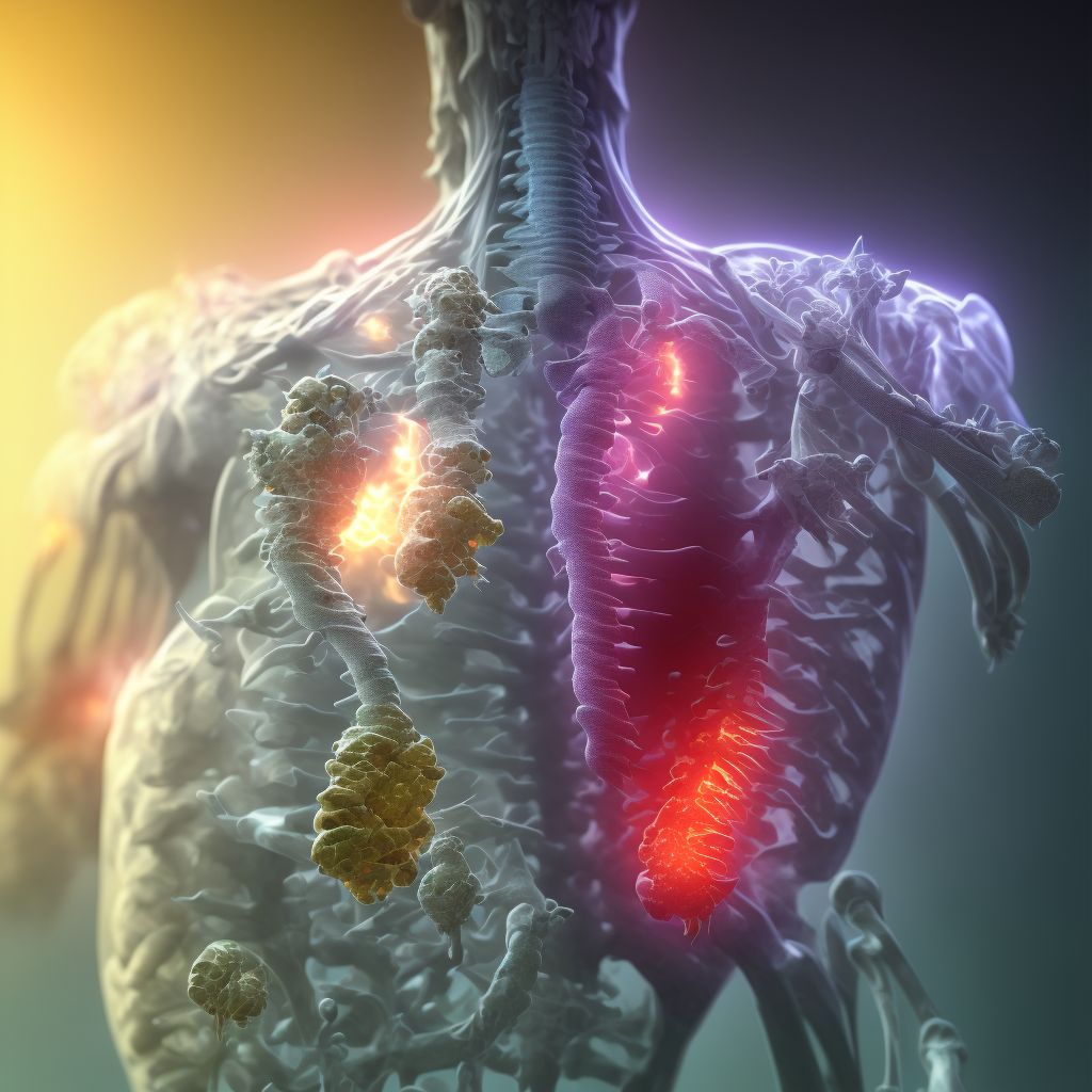 Dislocation of other parts of lumbar spine and pelvis, initial encounter digital illustration