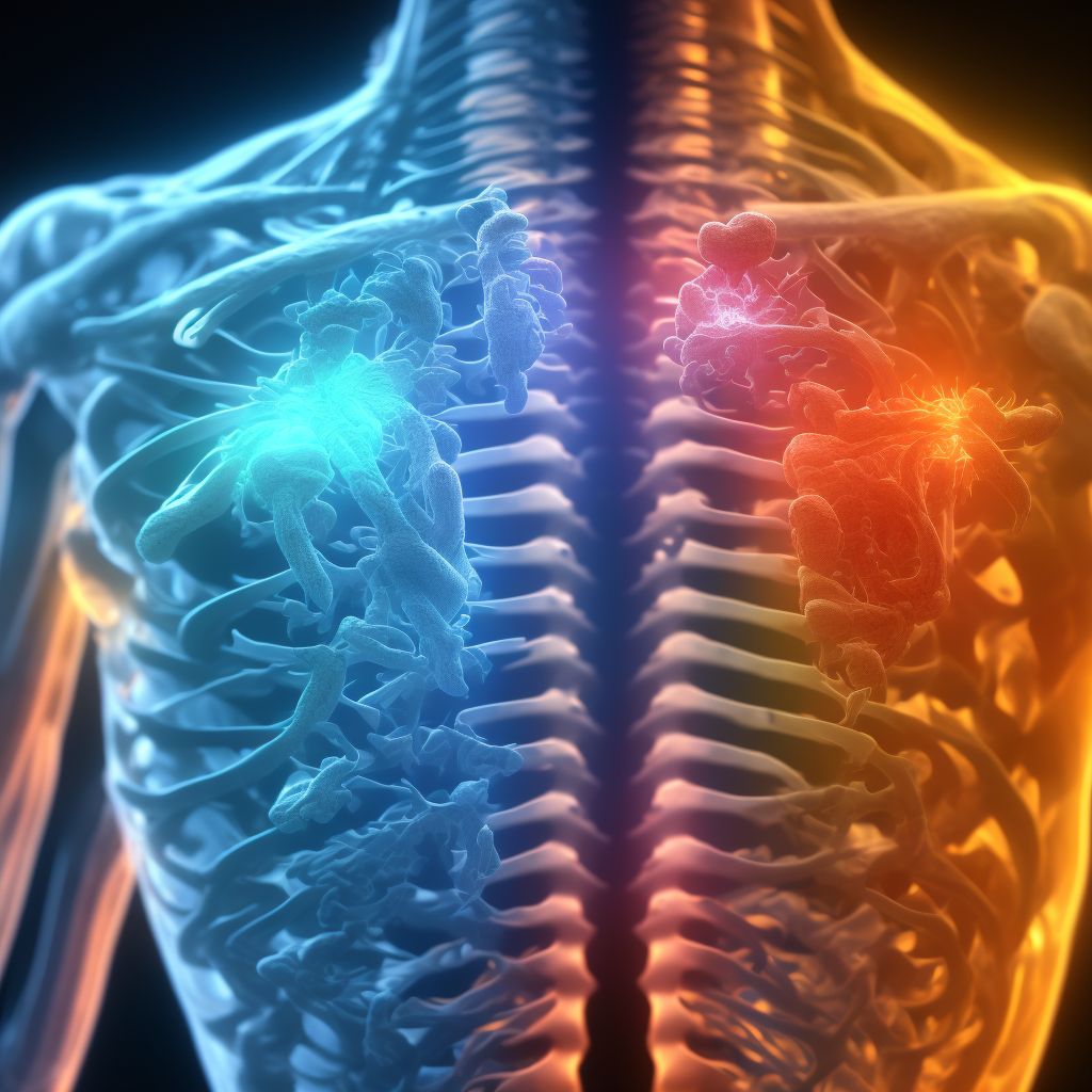 Sprain of other parts of lumbar spine and pelvis, initial encounter digital illustration