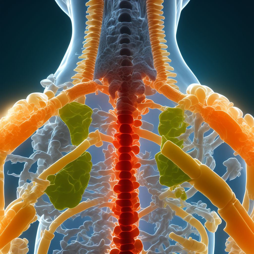 Sprain of unspecified parts of lumbar spine and pelvis, subsequent encounter digital illustration