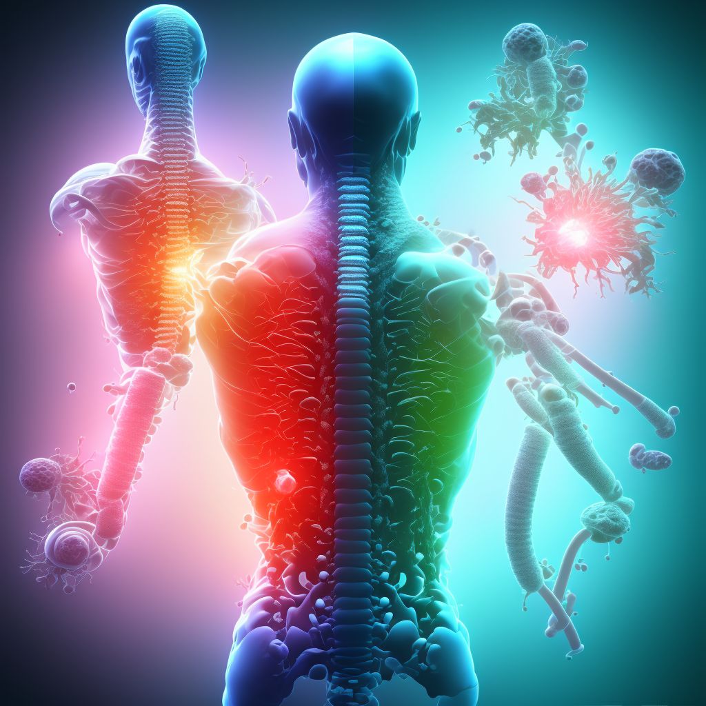 Unspecified injury to L2 level of lumbar spinal cord, subsequent encounter digital illustration