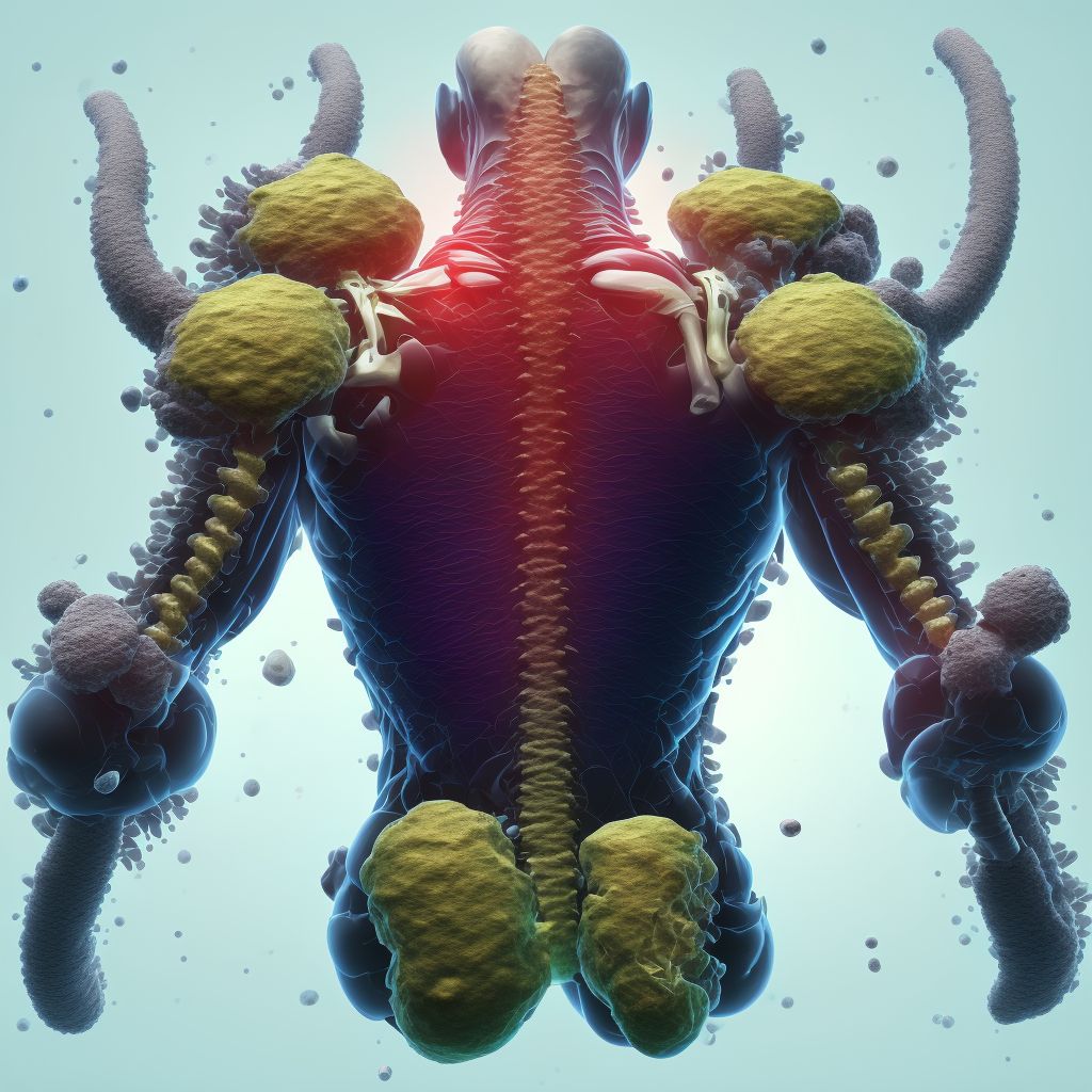 Unspecified injury to L4 level of lumbar spinal cord, subsequent encounter digital illustration