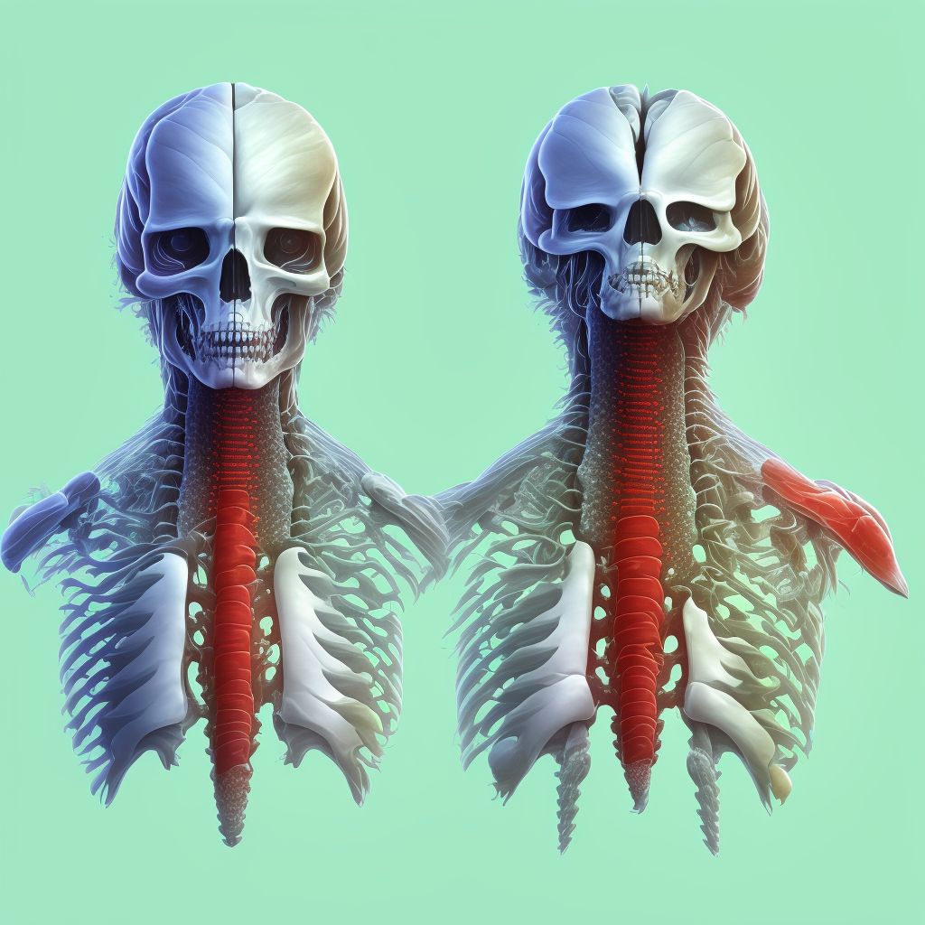 Unspecified injury to L5 level of lumbar spinal cord, initial encounter digital illustration