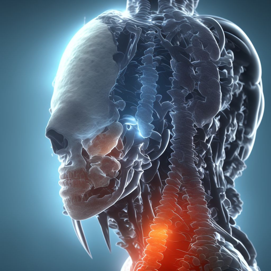 Unspecified injury to L5 level of lumbar spinal cord, sequela digital illustration