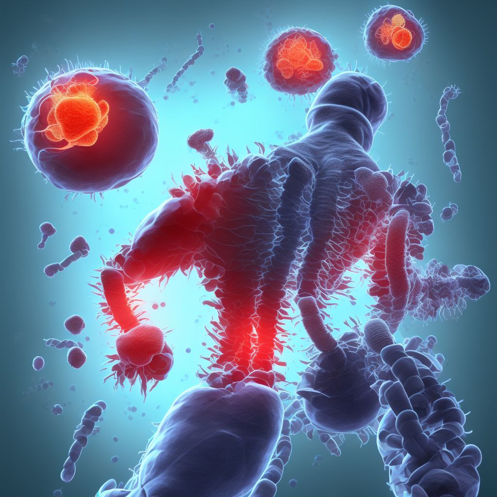 Complete lesion of L1 level of lumbar spinal cord, initial encounter digital illustration