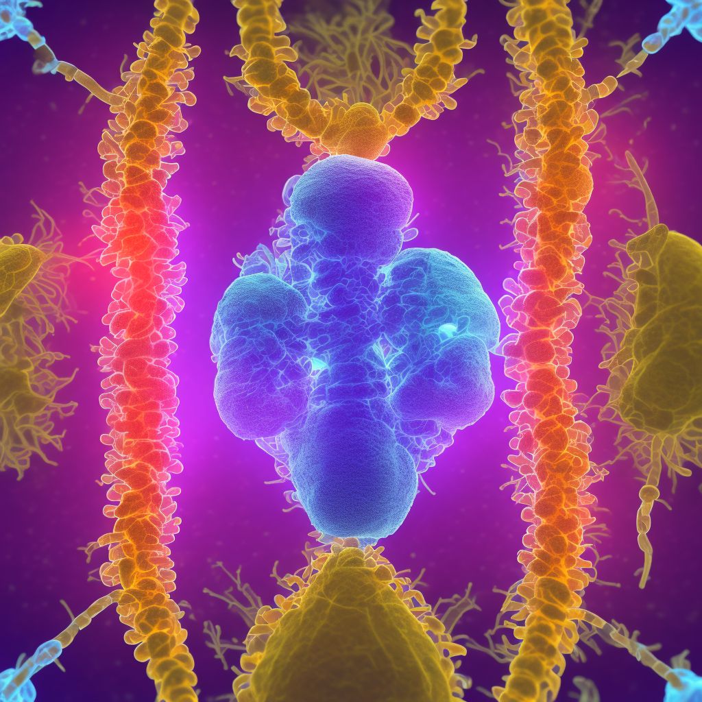 Complete lesion of L1 level of lumbar spinal cord, sequela digital illustration