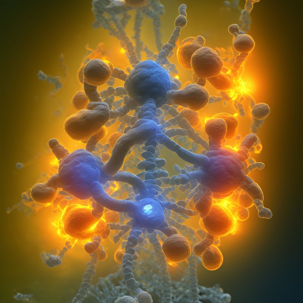 Complete lesion of L2 level of lumbar spinal cord, sequela digital illustration