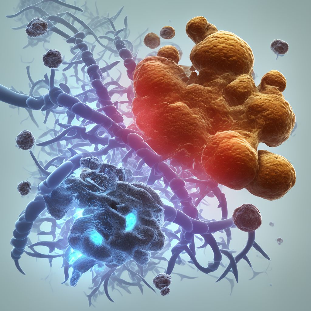 Incomplete lesion of L5 level of lumbar spinal cord, sequela digital illustration