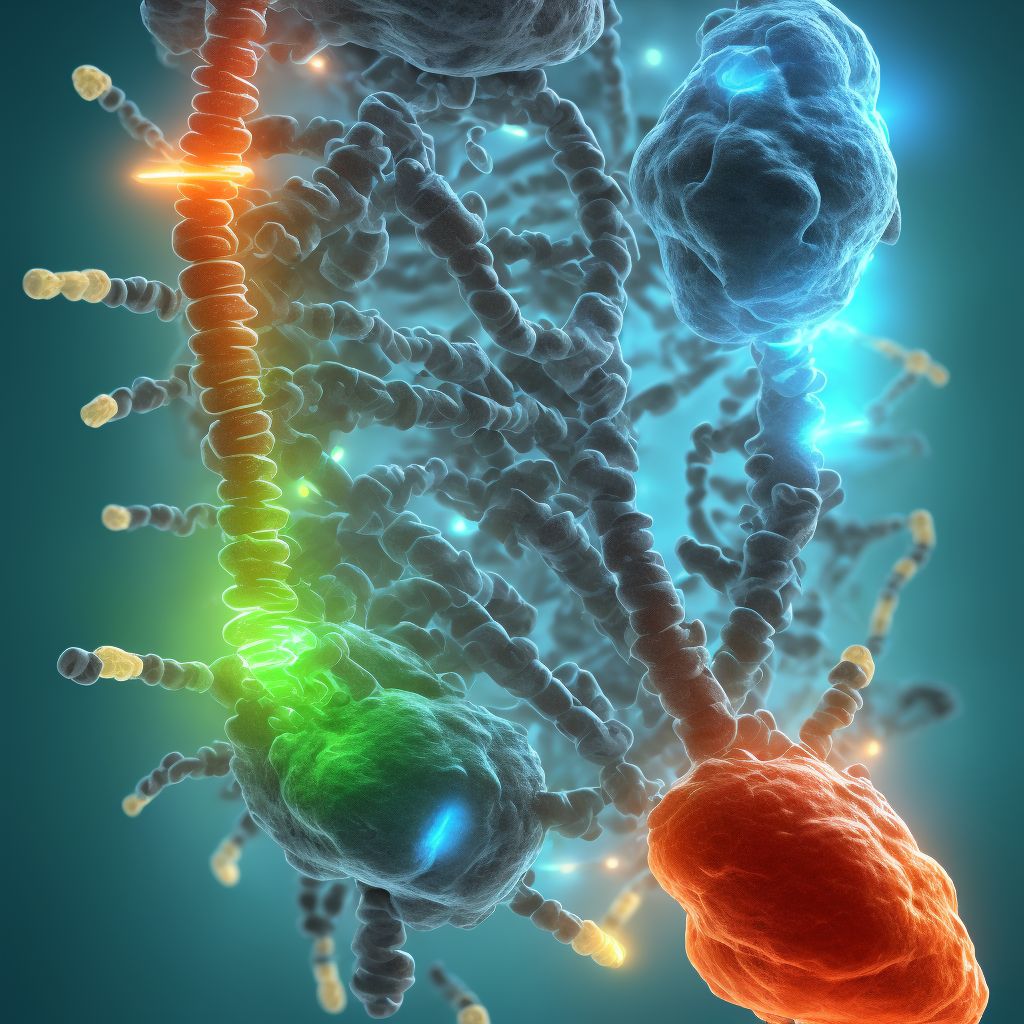 Complete lesion of sacral spinal cord, initial encounter digital illustration