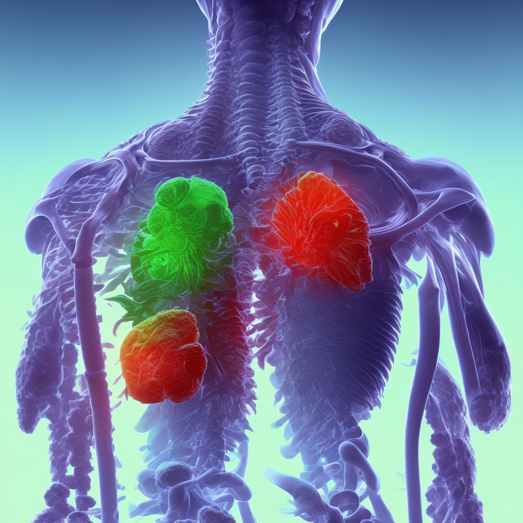 Injury of lumbar, sacral and pelvic sympathetic nerves, subsequent encounter digital illustration